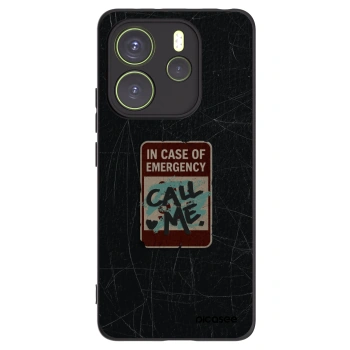 Picasee fekete szilikon tok az alábbi mobiltelefonokra Xiaomi Redmi Note 14 4G - EMERGENCY