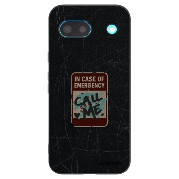 Picasee fekete szilikon tok az alábbi mobiltelefonokra Google Pixel 8a - EMERGENCY