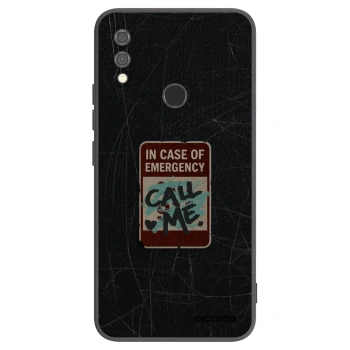 Picasee fekete szilikon tok az alábbi mobiltelefonokra Xiaomi Redmi Note 7 - EMERGENCY