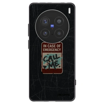 Picasee fekete szilikon tok az alábbi mobiltelefonokra Vivo X200 Pro - EMERGENCY