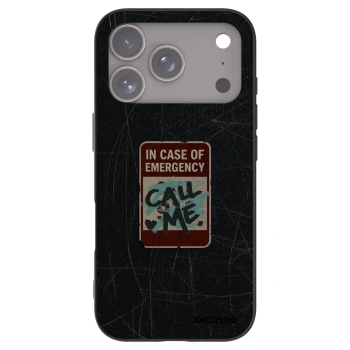 Picasee fekete szilikon tok az alábbi mobiltelefonokra Apple iPhone 17 Pro - EMERGENCY