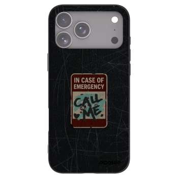 Picasee fekete szilikon tok az alábbi mobiltelefonokra Apple iPhone 17 Pro Max - EMERGENCY