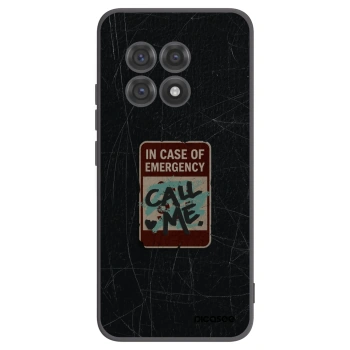 Picasee fekete szilikon tok az alábbi mobiltelefonokra OnePlus 13R 5G - EMERGENCY