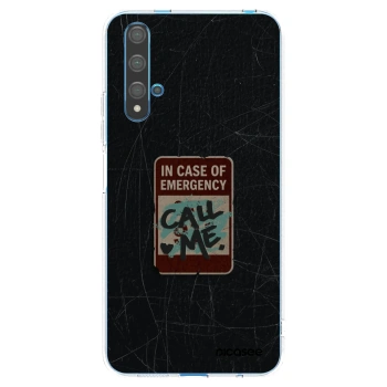 Picasee átlátszó szilikon tok az alábbi mobiltelefonokra Huawei Nova 5T - EMERGENCY