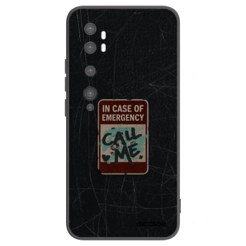 Picasee fekete szilikon tok az alábbi mobiltelefonokra Xiaomi Mi Note 10 (Pro) - EMERGENCY