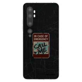 Picasee átlátszó szilikon tok az alábbi mobiltelefonokra Xiaomi Mi Note 10 (Pro) - EMERGENCY