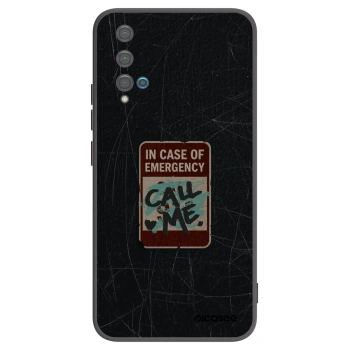 Picasee fekete szilikon tok az alábbi mobiltelefonokra Huawei Nova 5T - EMERGENCY