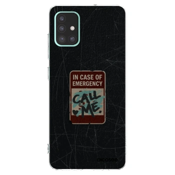Picasee átlátszó szilikon tok az alábbi mobiltelefonokra Samsung Galaxy A51 A515F - EMERGENCY