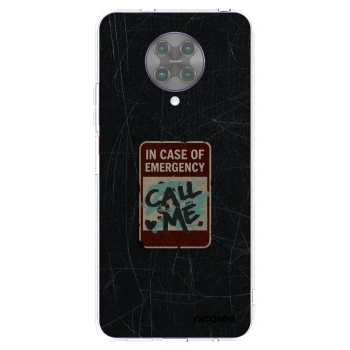 Picasee átlátszó szilikon tok az alábbi mobiltelefonokra Xiaomi Poco F2 Pro - EMERGENCY