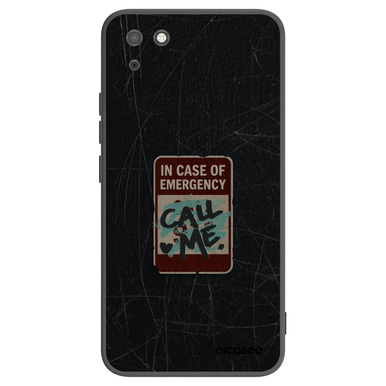 Picasee fekete szilikon tok az alábbi mobiltelefonokra Huawei Y5P - EMERGENCY