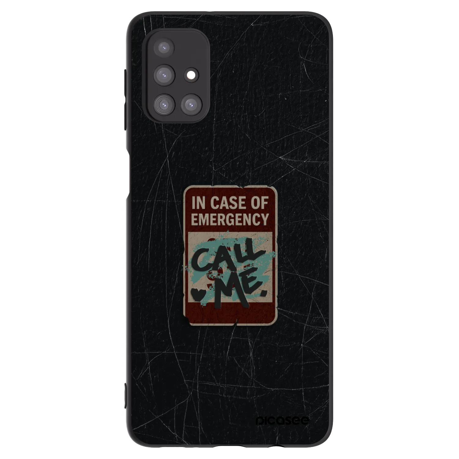 Picasee fekete szilikon tok az alábbi mobiltelefonokra Samsung Galaxy M31s - EMERGENCY