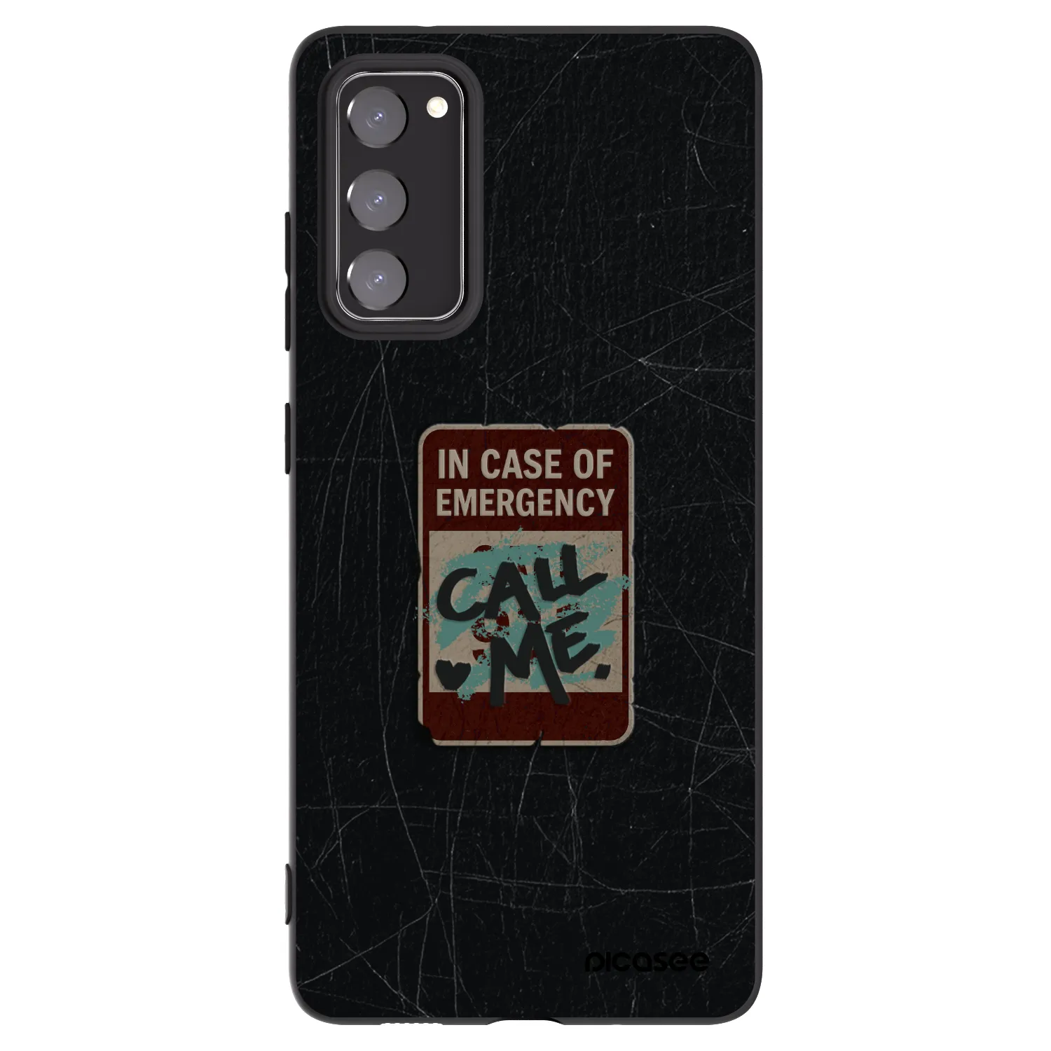 Picasee fekete szilikon tok az alábbi mobiltelefonokra Samsung Galaxy S20 FE - EMERGENCY