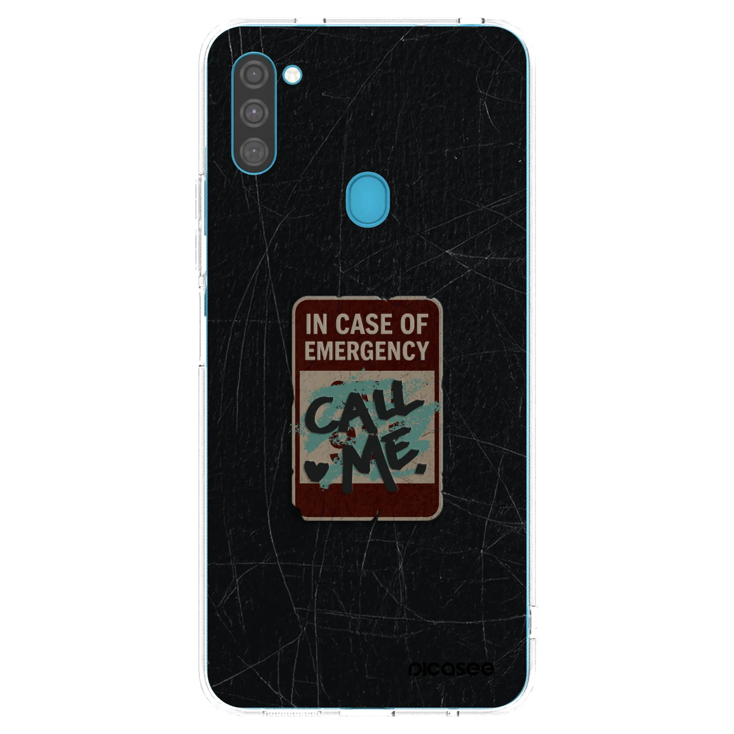 Picasee átlátszó szilikon tok az alábbi mobiltelefonokra Samsung Galaxy M11 - EMERGENCY