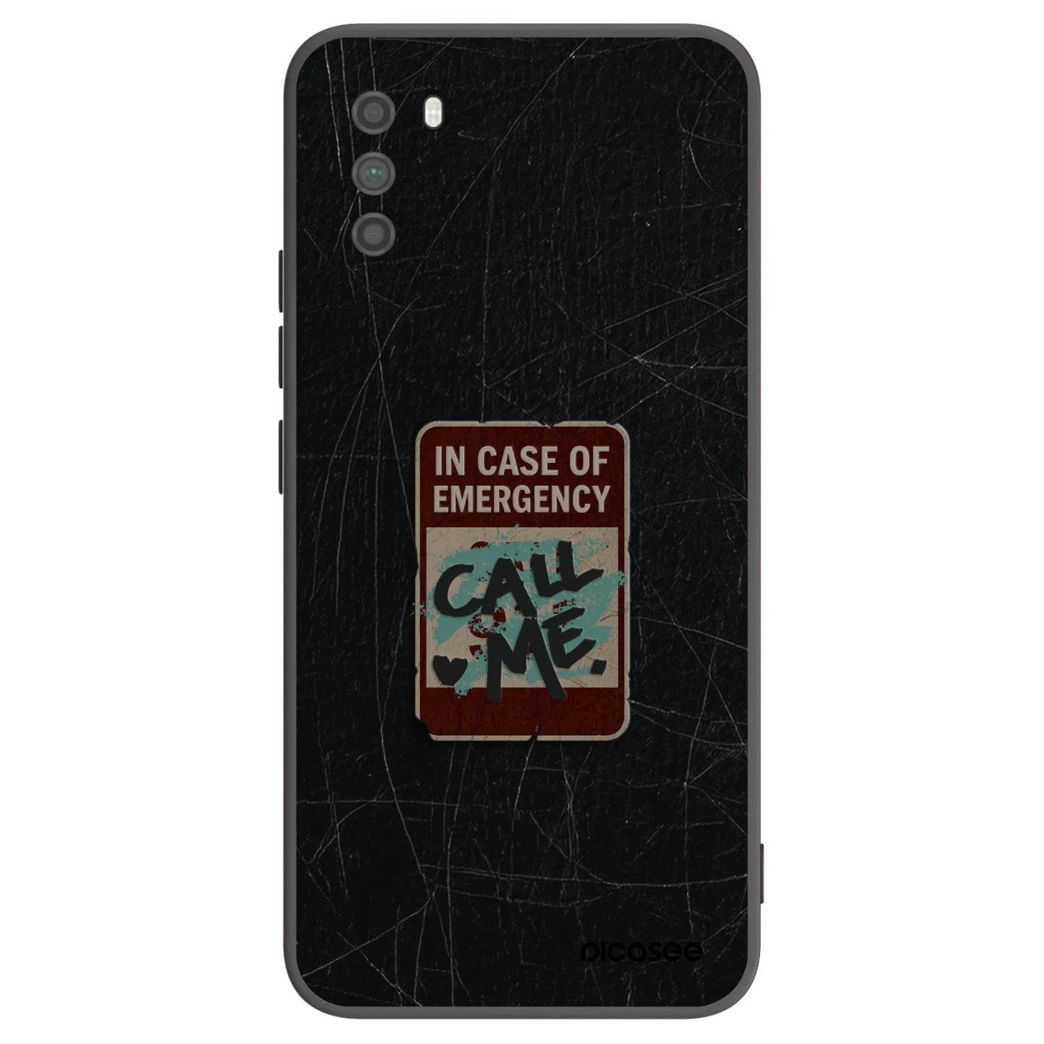 Picasee fekete szilikon tok az alábbi mobiltelefonokra Xiaomi Poco M3 - EMERGENCY