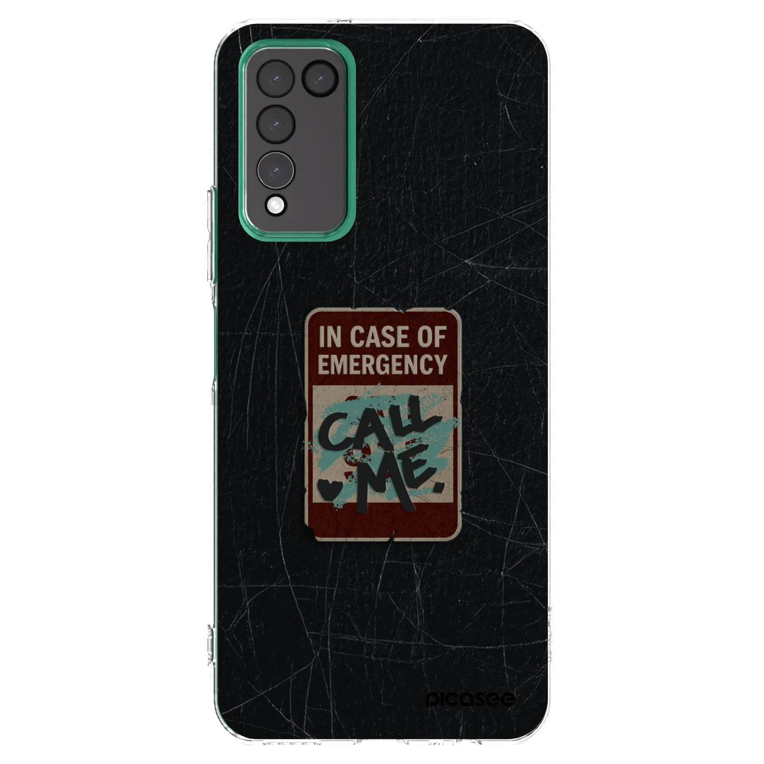 Picasee átlátszó szilikon tok az alábbi mobiltelefonokra Honor 10X Lite - EMERGENCY