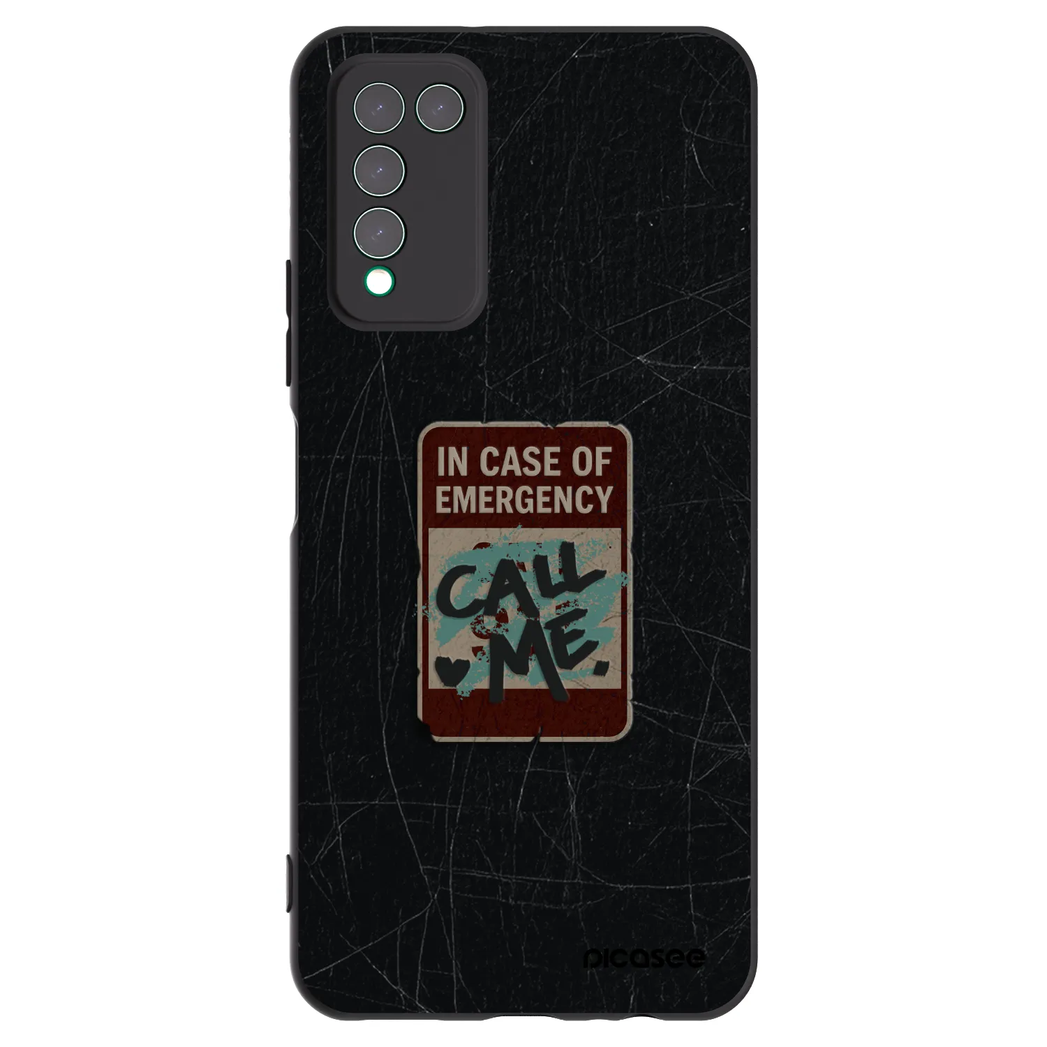 Picasee fekete szilikon tok az alábbi mobiltelefonokra Honor 10X Lite - EMERGENCY
