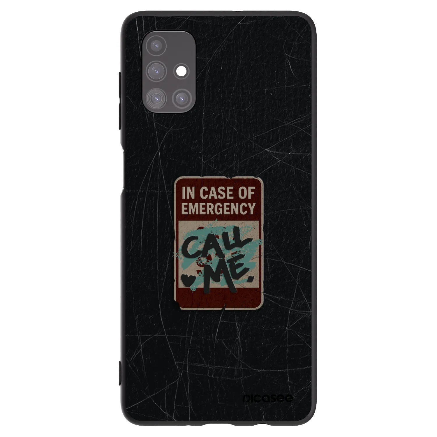 Picasee fekete szilikon tok az alábbi mobiltelefonokra Samsung Galaxy M51 M515F - EMERGENCY