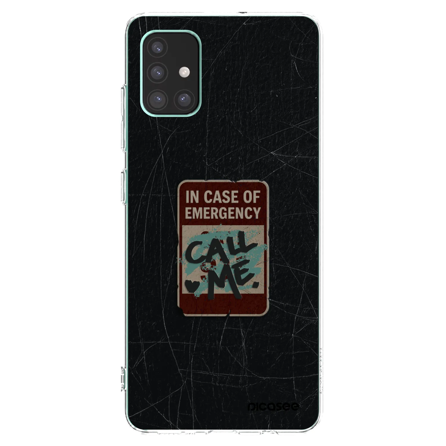Picasee átlátszó szilikon tok az alábbi mobiltelefonokra Samsung Galaxy M51 M515F - EMERGENCY