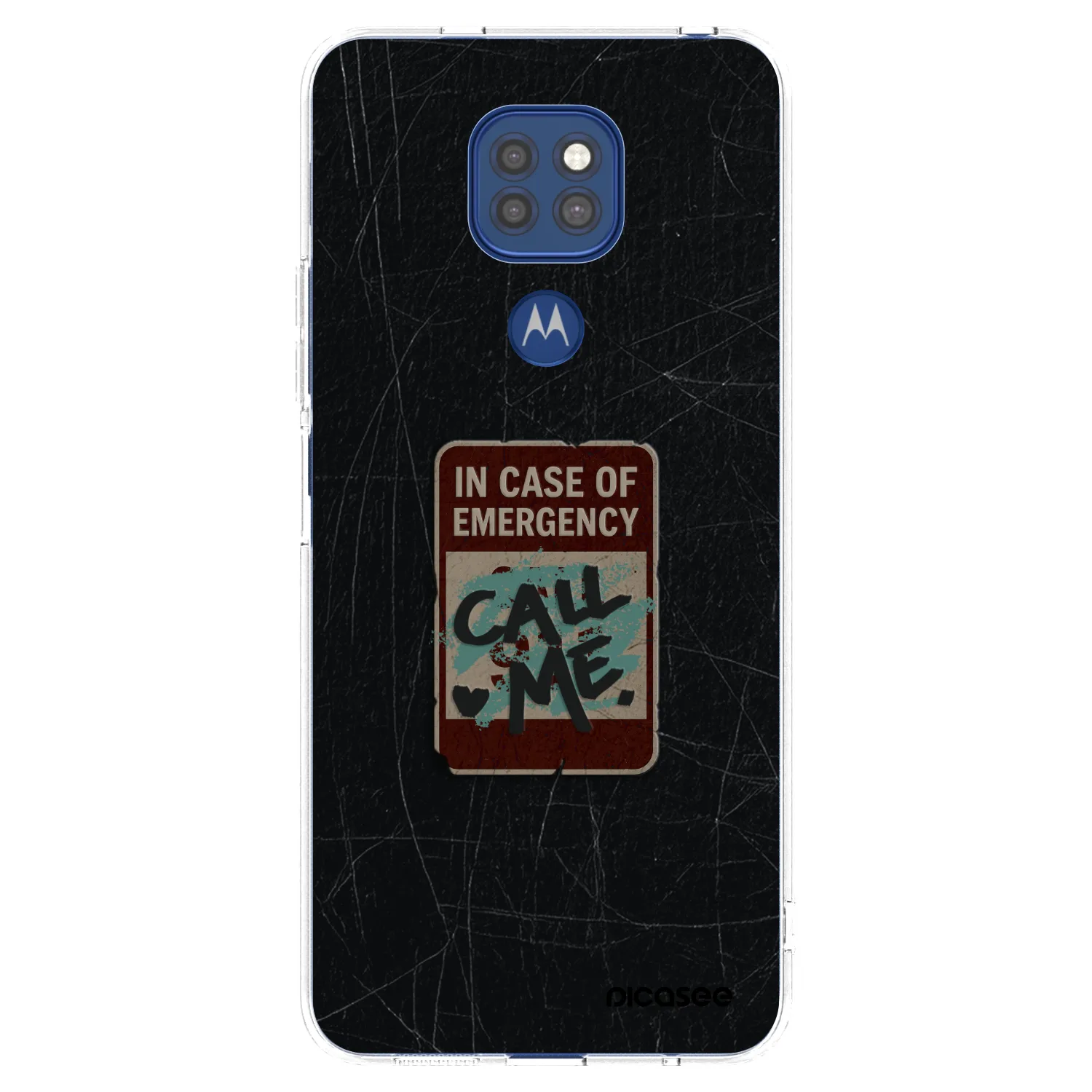 Picasee átlátszó szilikon tok az alábbi mobiltelefonokra Motorola Moto G9 Play - EMERGENCY