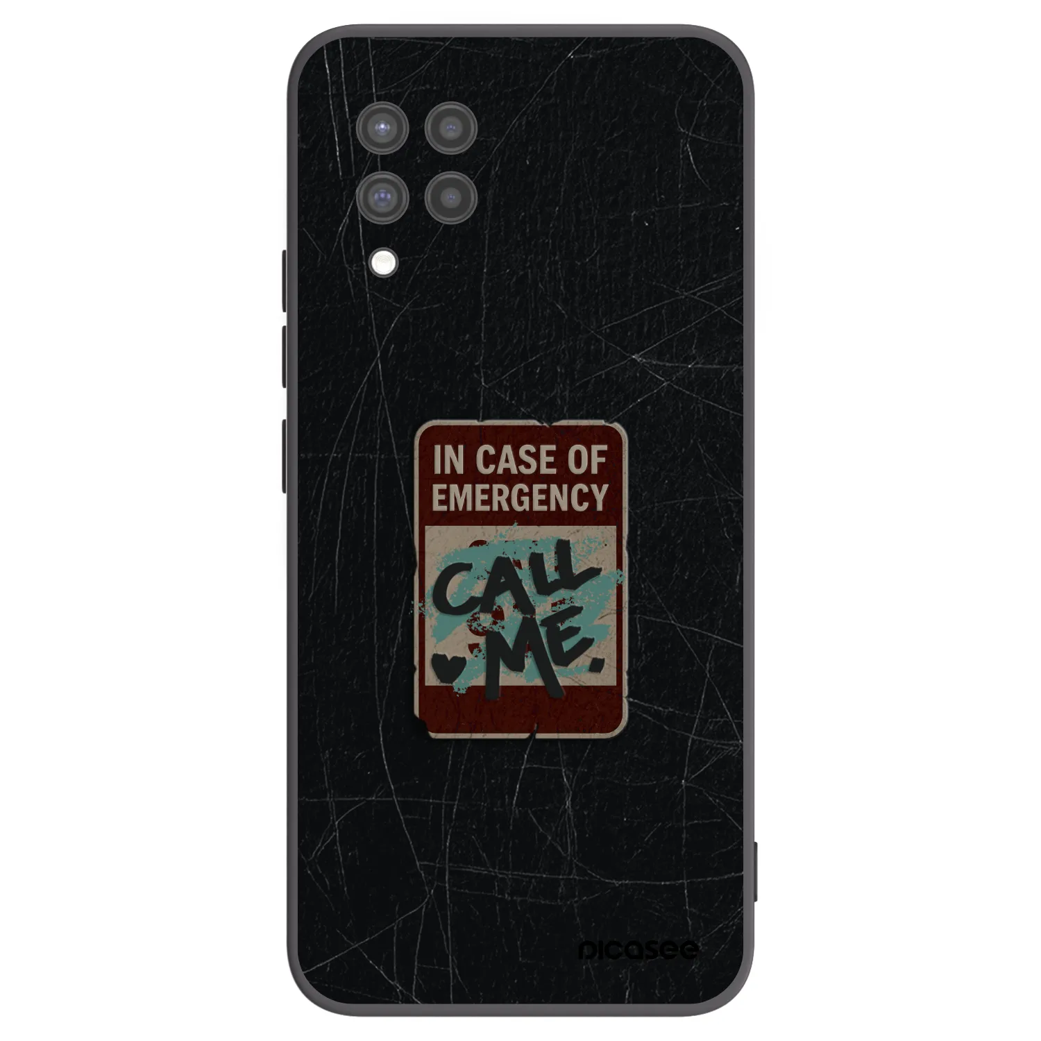 Picasee fekete szilikon tok az alábbi mobiltelefonokra Samsung Galaxy A42 A426B - EMERGENCY