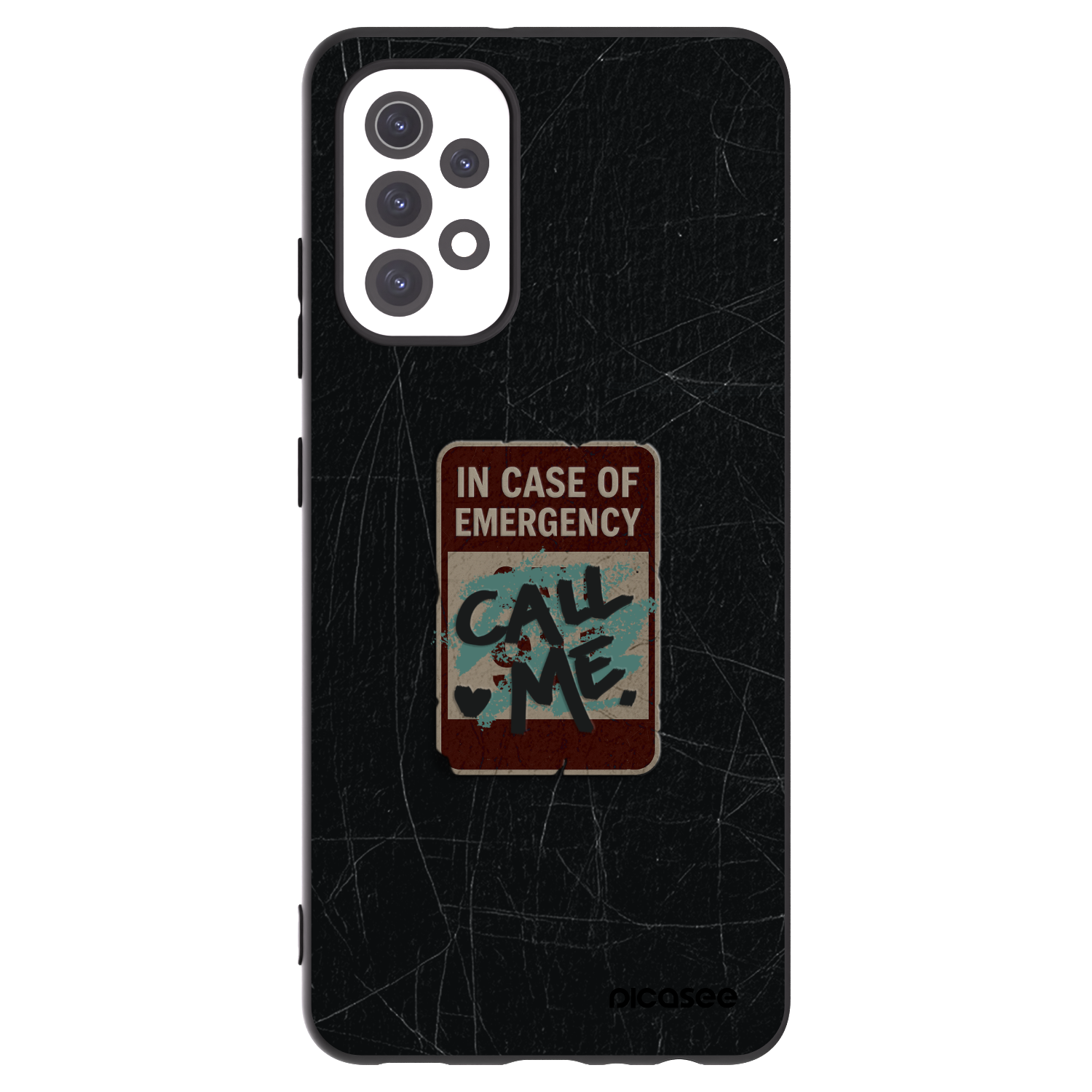Picasee fekete szilikon tok az alábbi mobiltelefonokra Samsung Galaxy A32 5G A326B - EMERGENCY
