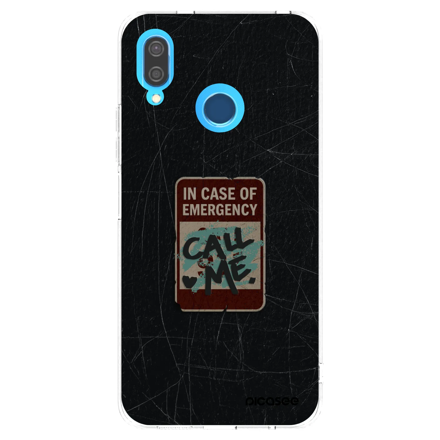 Picasee átlátszó szilikon tok az alábbi mobiltelefonokra Huawei P20 Lite - EMERGENCY