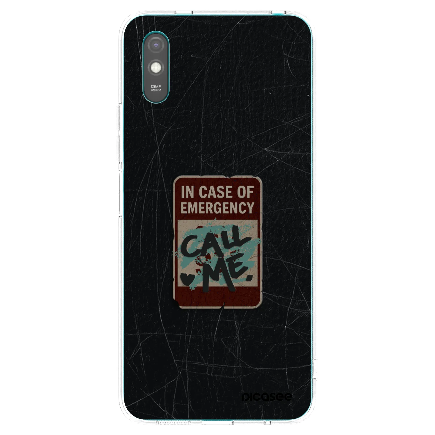 Picasee átlátszó szilikon tok az alábbi mobiltelefonokra Xiaomi Redmi 9AT - EMERGENCY