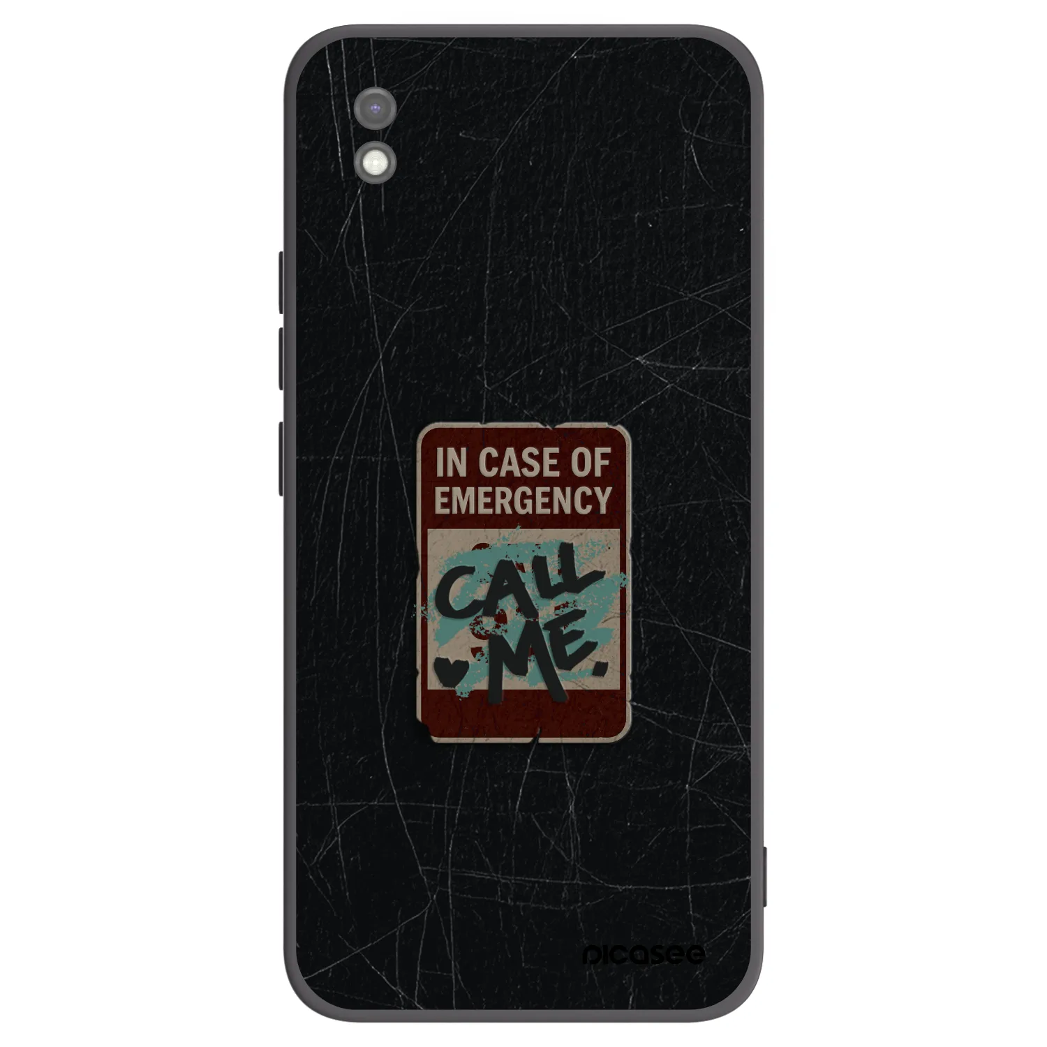 Picasee fekete szilikon tok az alábbi mobiltelefonokra Xiaomi Redmi 9AT - EMERGENCY