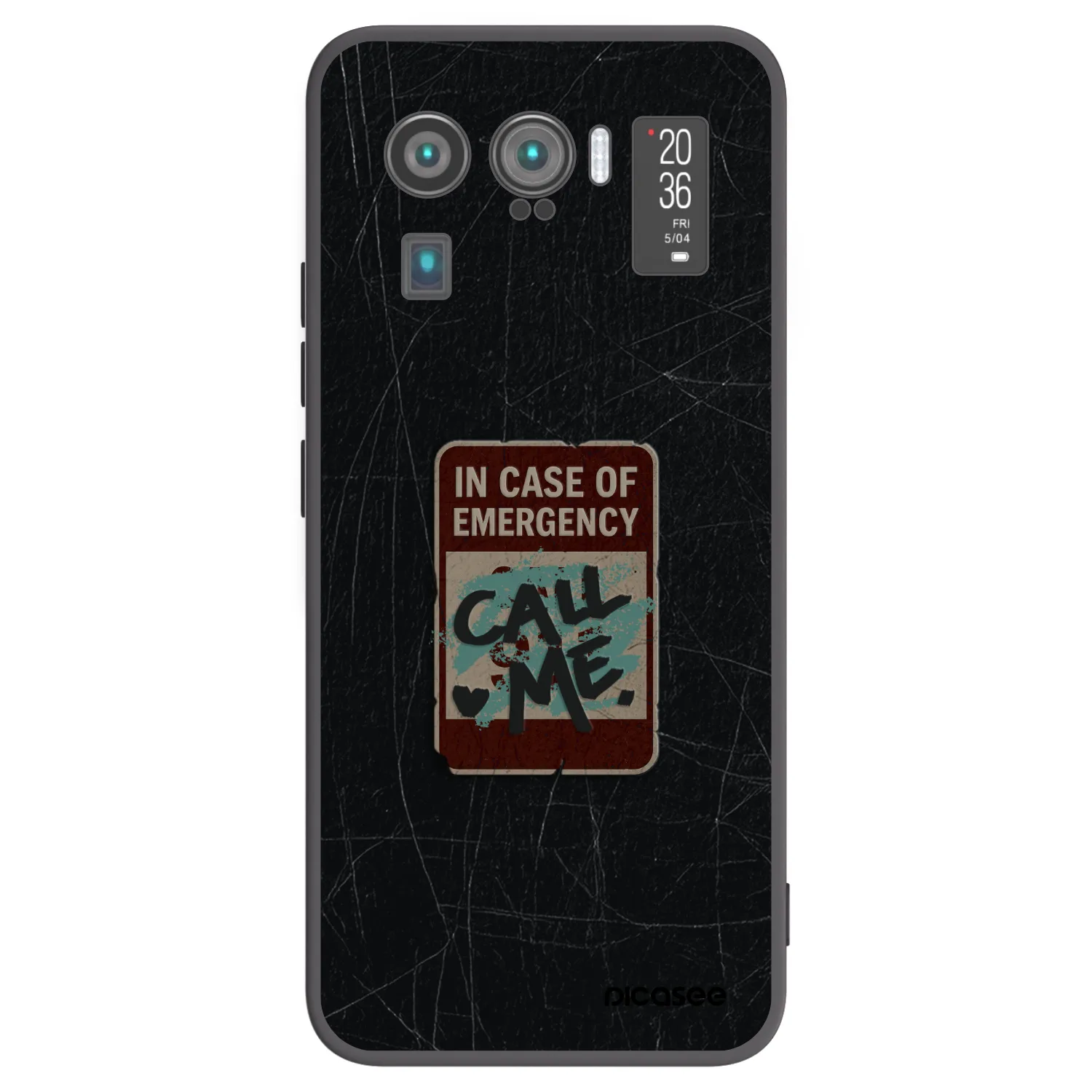 Picasee fekete szilikon tok az alábbi mobiltelefonokra Xiaomi Mi 11 Ultra - EMERGENCY