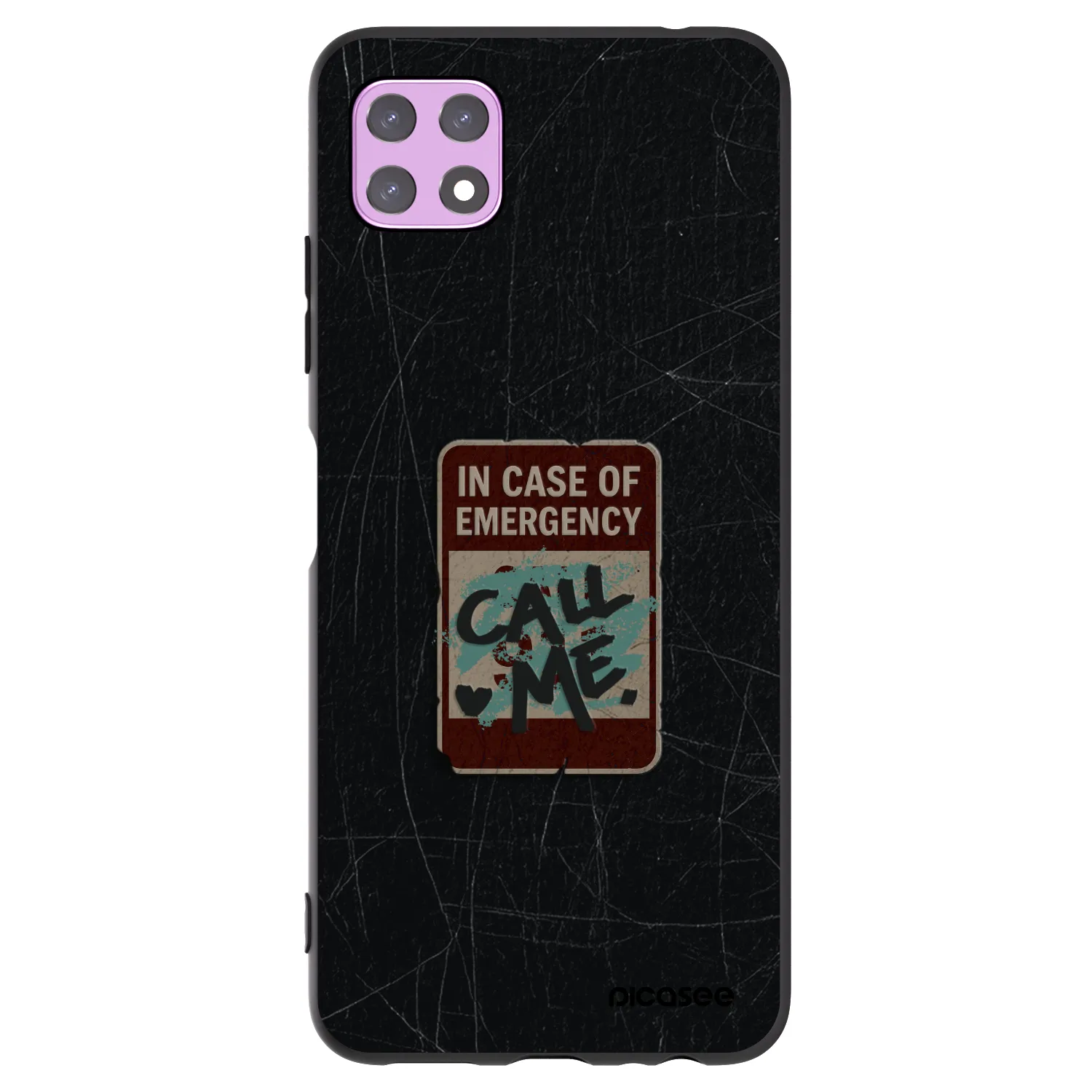 Picasee fekete szilikon tok az alábbi mobiltelefonokra Samsung Galaxy A22 A226B 5G - EMERGENCY