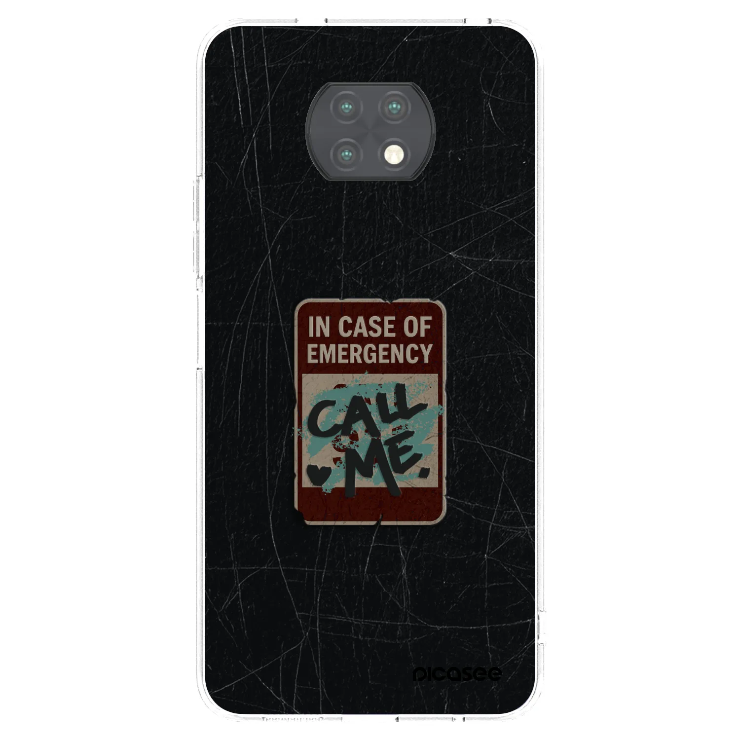 Picasee átlátszó szilikon tok az alábbi mobiltelefonokra Xiaomi Redmi Note 9T - EMERGENCY