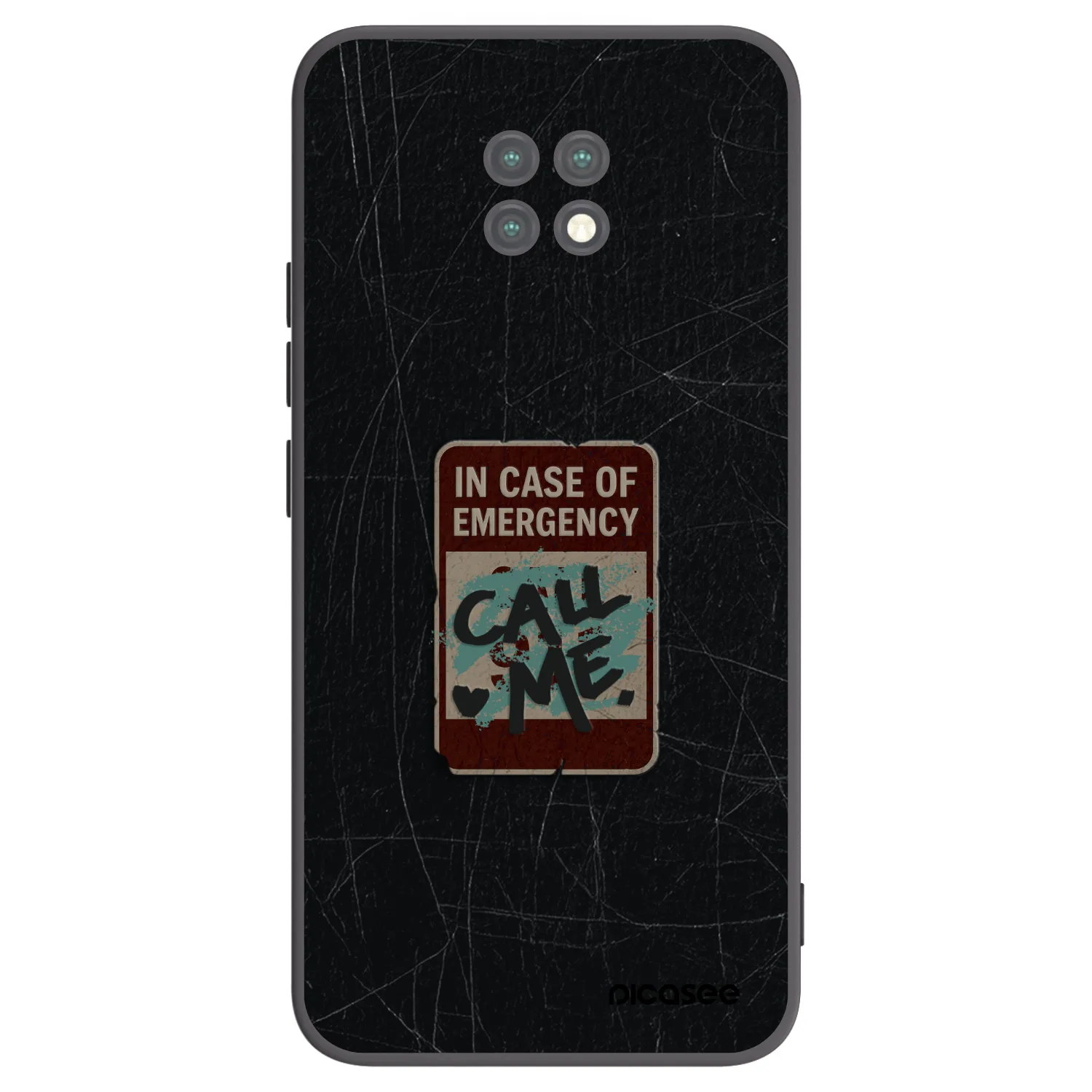 Picasee fekete szilikon tok az alábbi mobiltelefonokra Xiaomi Redmi Note 9T - EMERGENCY