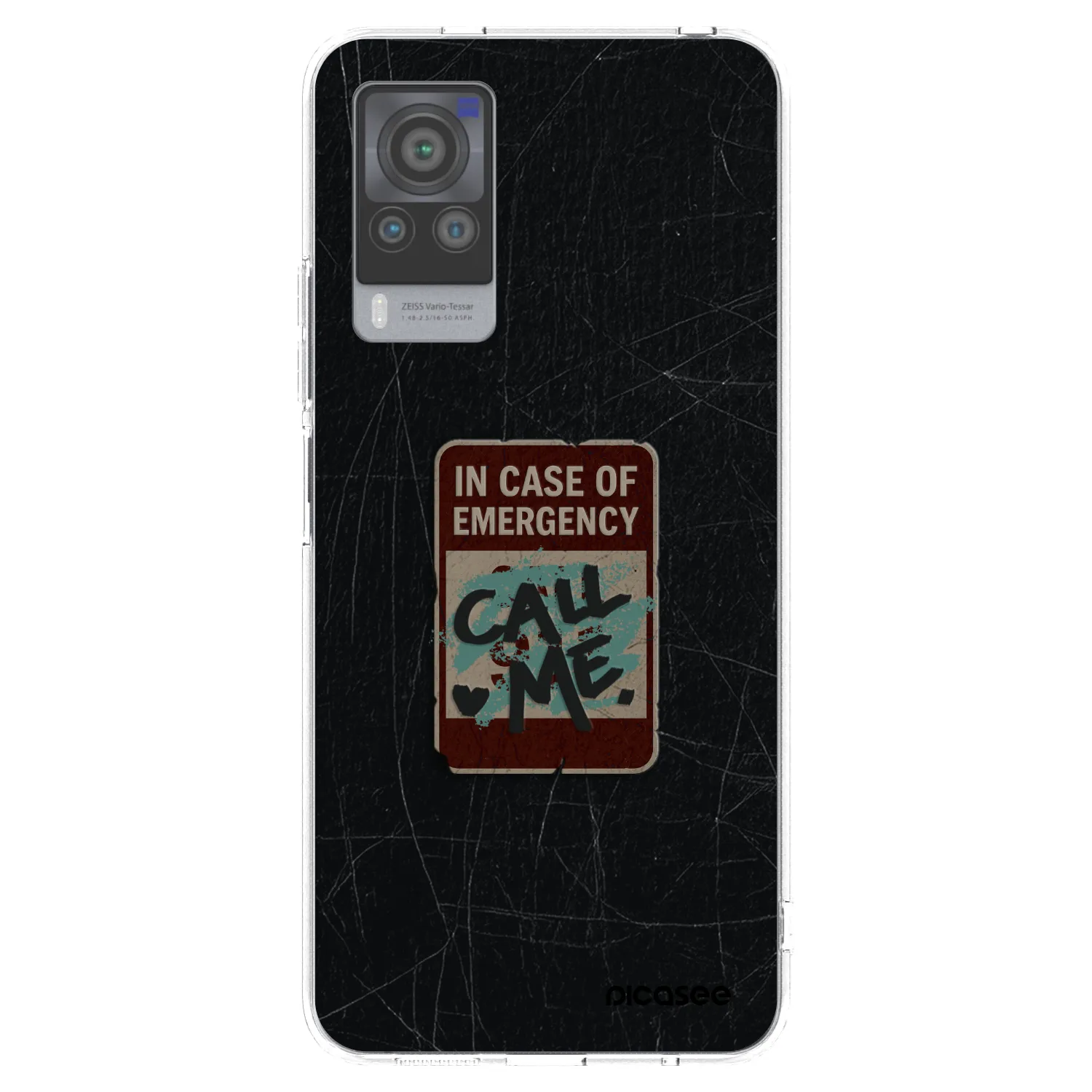 Picasee átlátszó szilikon tok az alábbi mobiltelefonokra Vivo X60 Pro 5G - EMERGENCY
