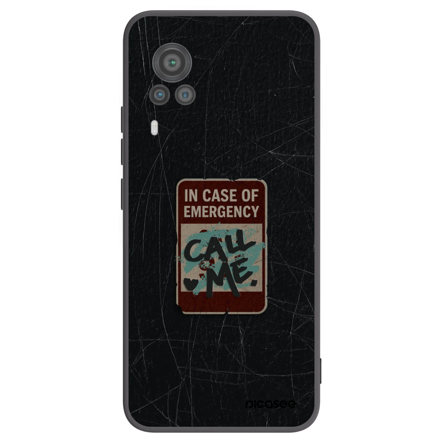 Picasee fekete szilikon tok az alábbi mobiltelefonokra Vivo X60 Pro 5G - EMERGENCY