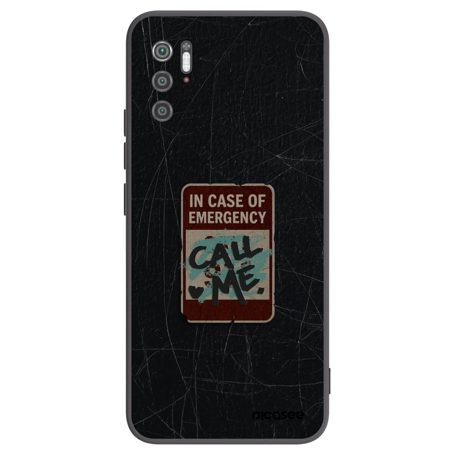 Picasee fekete szilikon tok az alábbi mobiltelefonokra Xiaomi Poco M3 Pro 5G - EMERGENCY