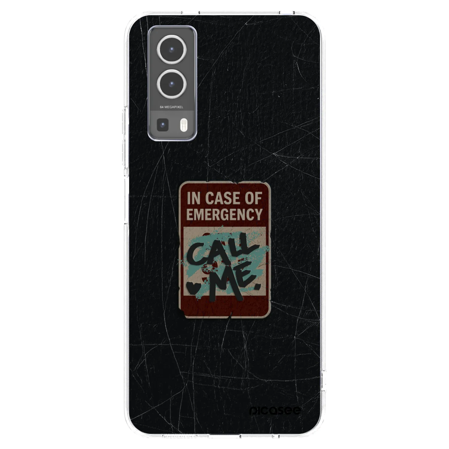 Picasee átlátszó szilikon tok az alábbi mobiltelefonokra Vivo Y72 5G - EMERGENCY