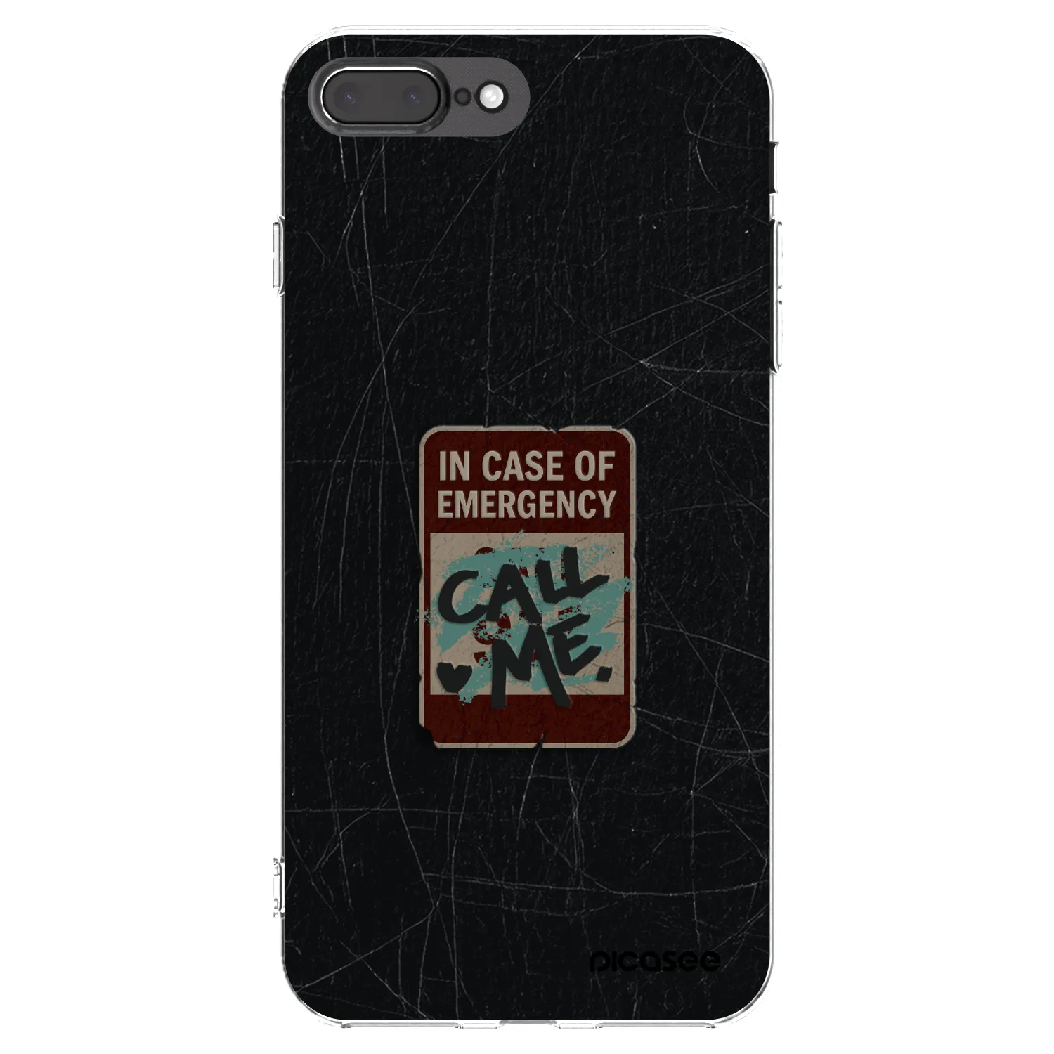 Picasee átlátszó szilikon tok az alábbi mobiltelefonokra Apple iPhone 7 Plus - EMERGENCY