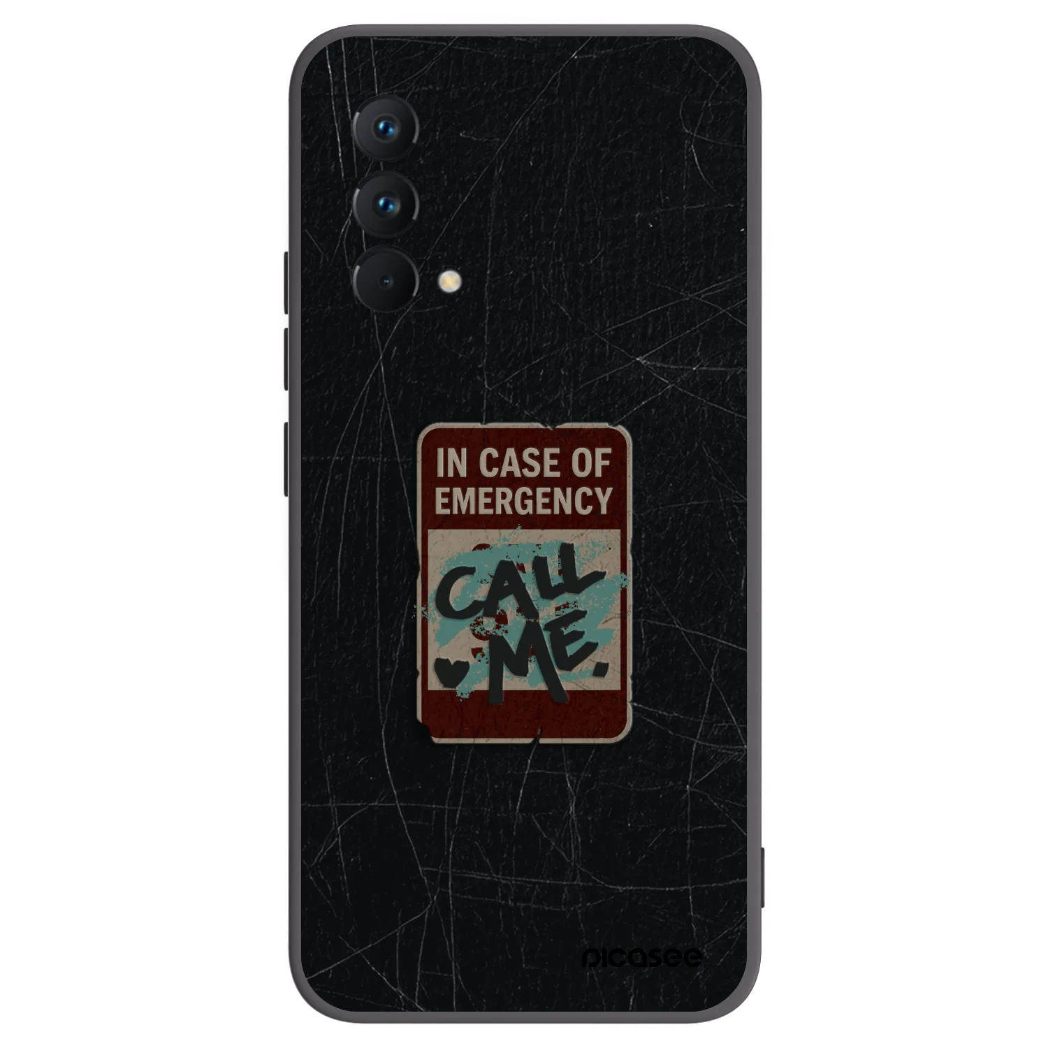 Picasee fekete szilikon tok az alábbi mobiltelefonokra Realme GT Master Edition 5G - EMERGENCY