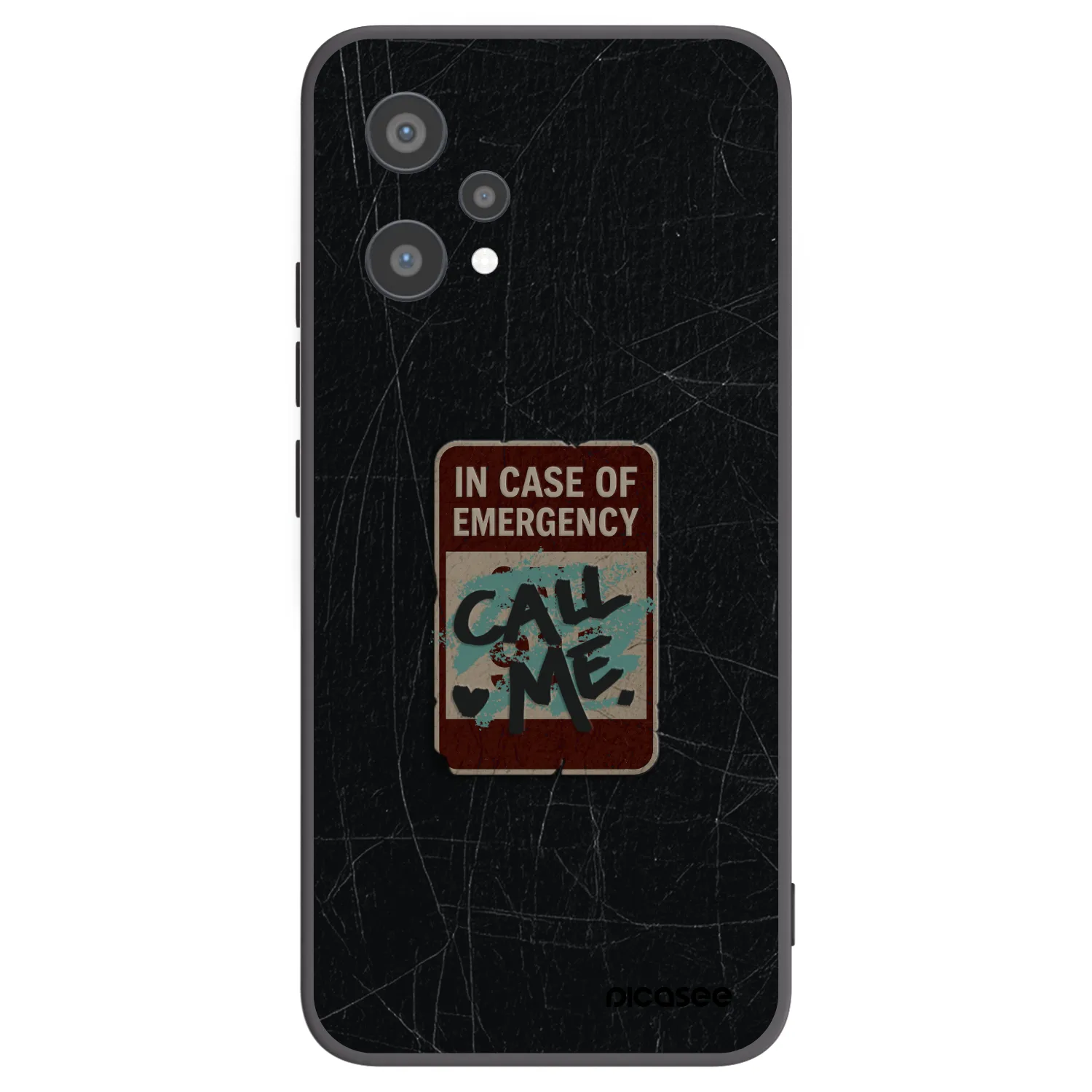 Picasee fekete szilikon tok az alábbi mobiltelefonokra Realme 9 Pro 5G - EMERGENCY
