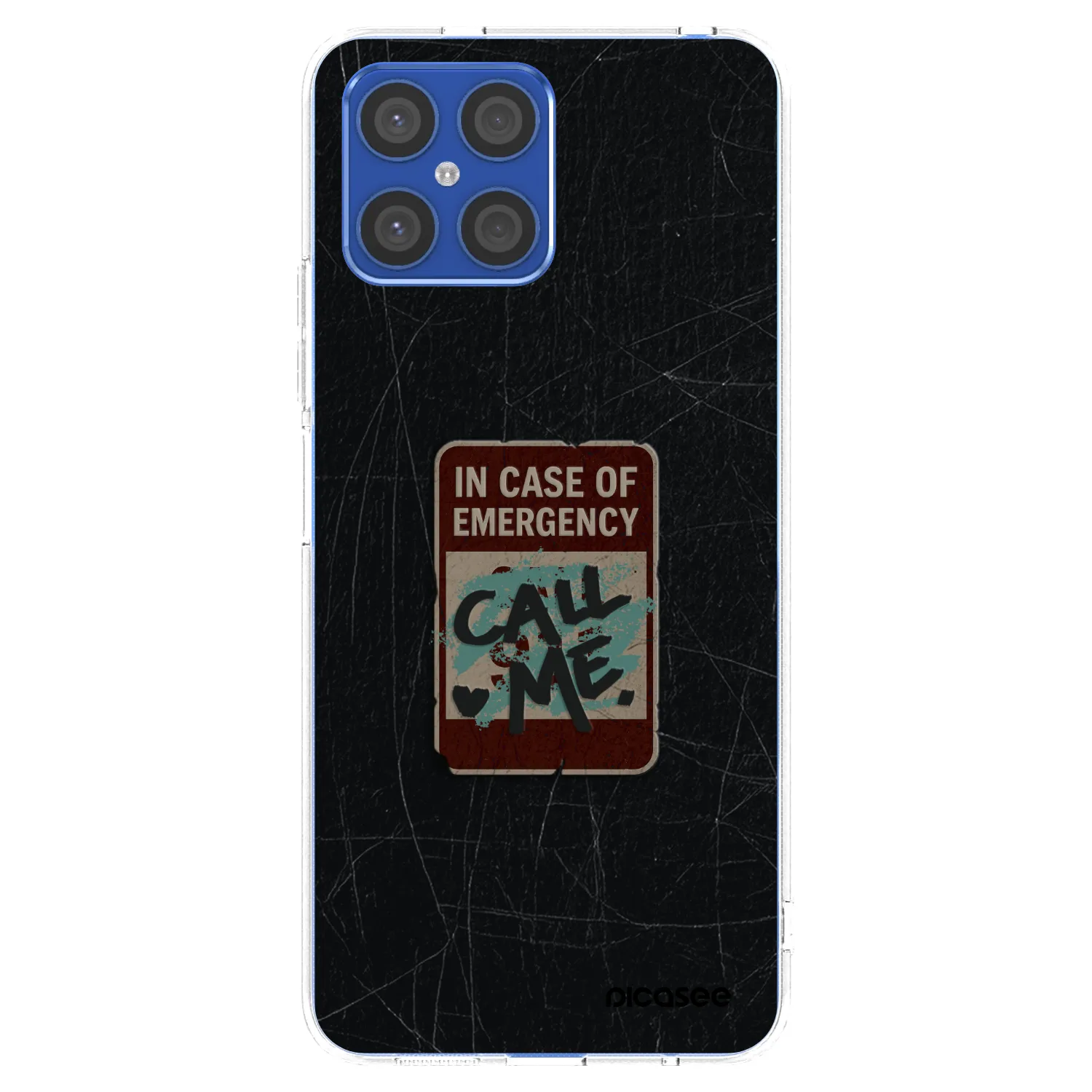 Picasee átlátszó szilikon tok az alábbi mobiltelefonokra Honor X8 4G - EMERGENCY