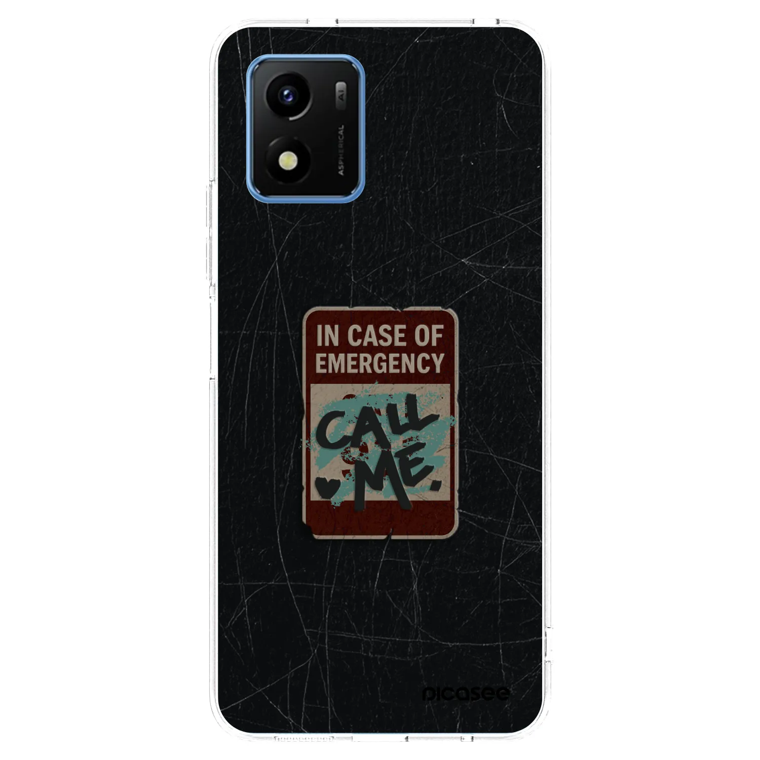 Picasee átlátszó szilikon tok az alábbi mobiltelefonokra Vivo Y01 - EMERGENCY