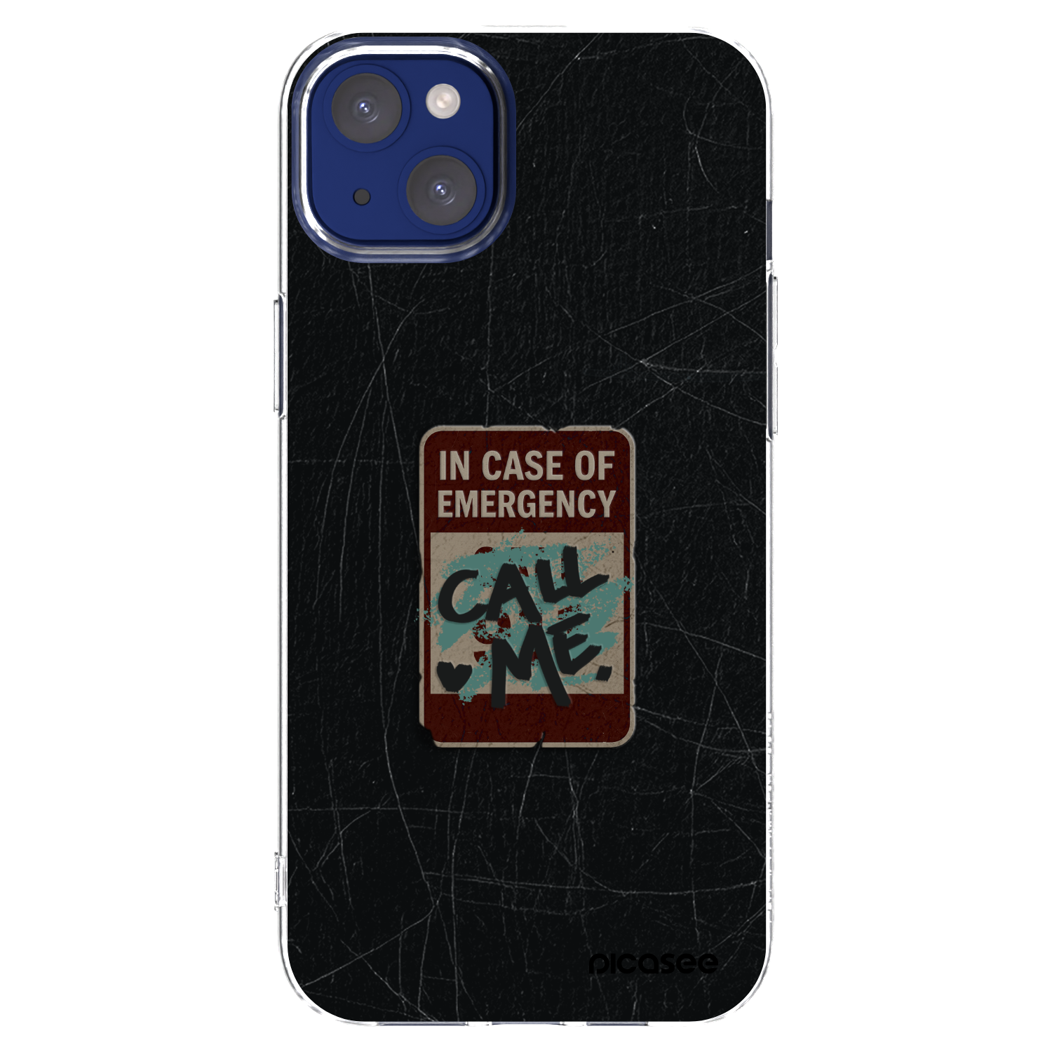 Picasee átlátszó szilikon tok az alábbi mobiltelefonokra Apple iPhone 14 Plus - EMERGENCY
