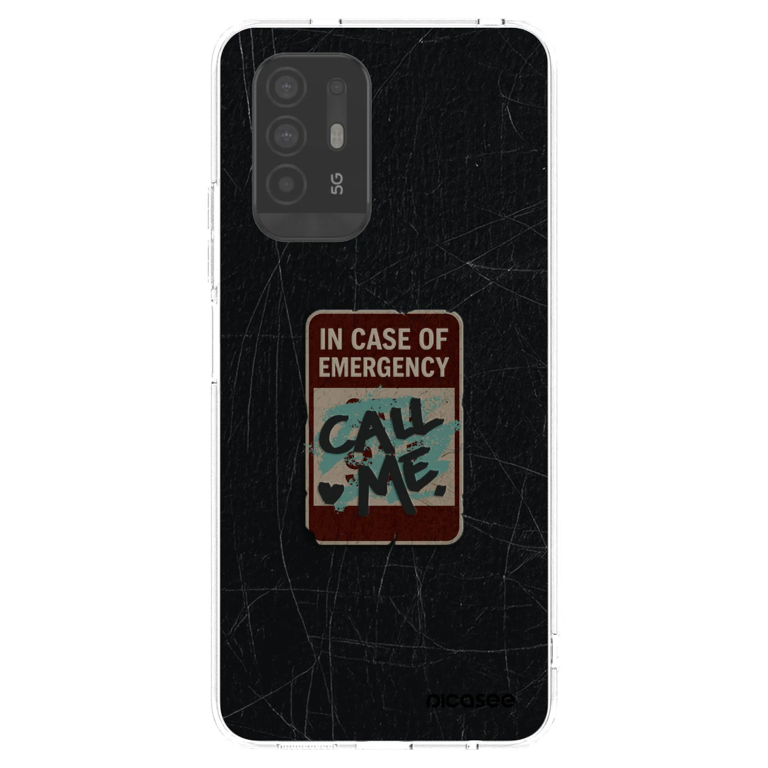 Picasee átlátszó szilikon tok az alábbi mobiltelefonokra OPPO A94 5G - EMERGENCY