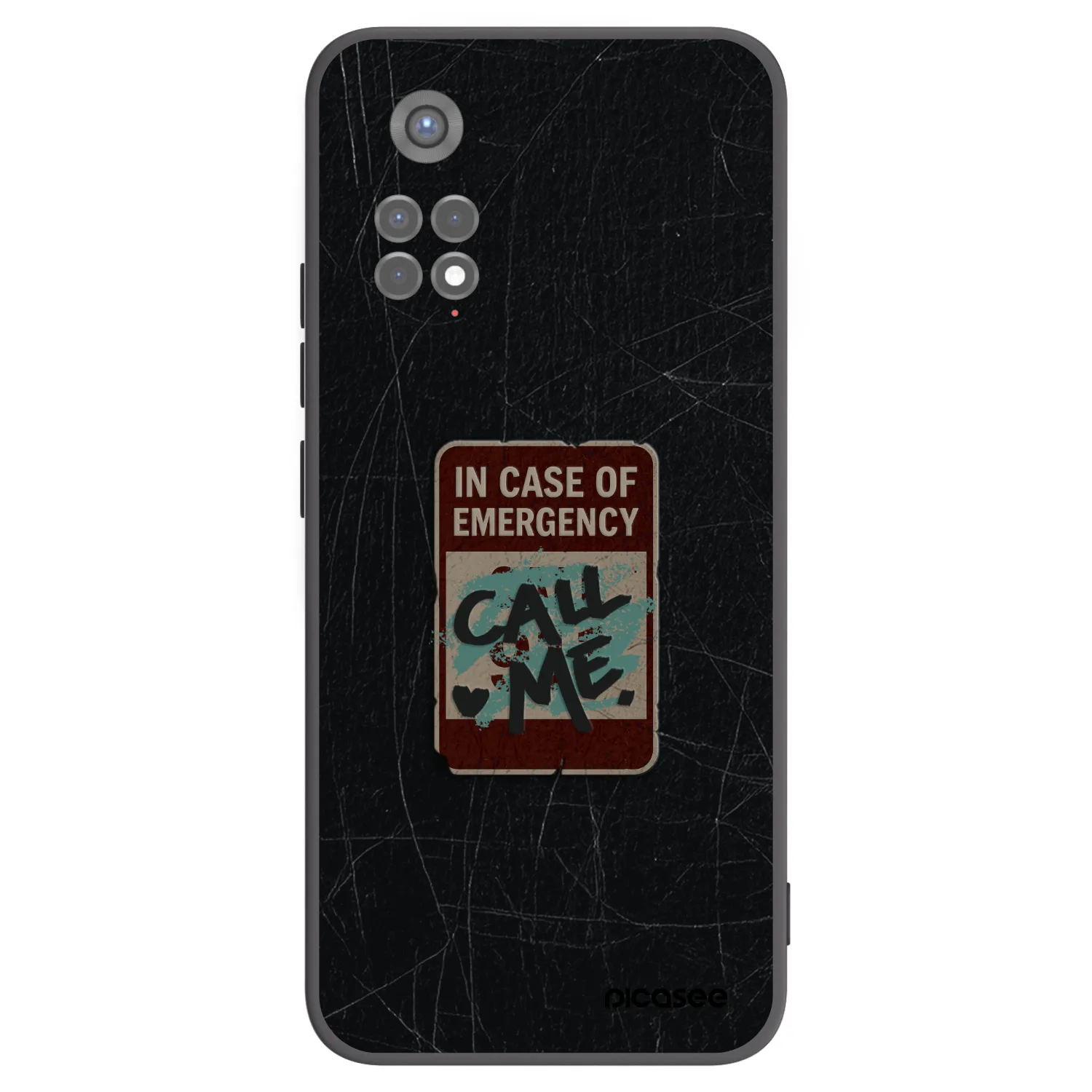 Picasee fekete szilikon tok az alábbi mobiltelefonokra Xiaomi Redmi Note 11S 5G - EMERGENCY