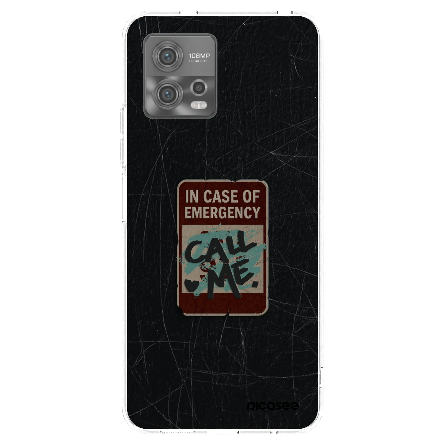 Picasee átlátszó szilikon tok az alábbi mobiltelefonokra Motorola Moto G72 - EMERGENCY
