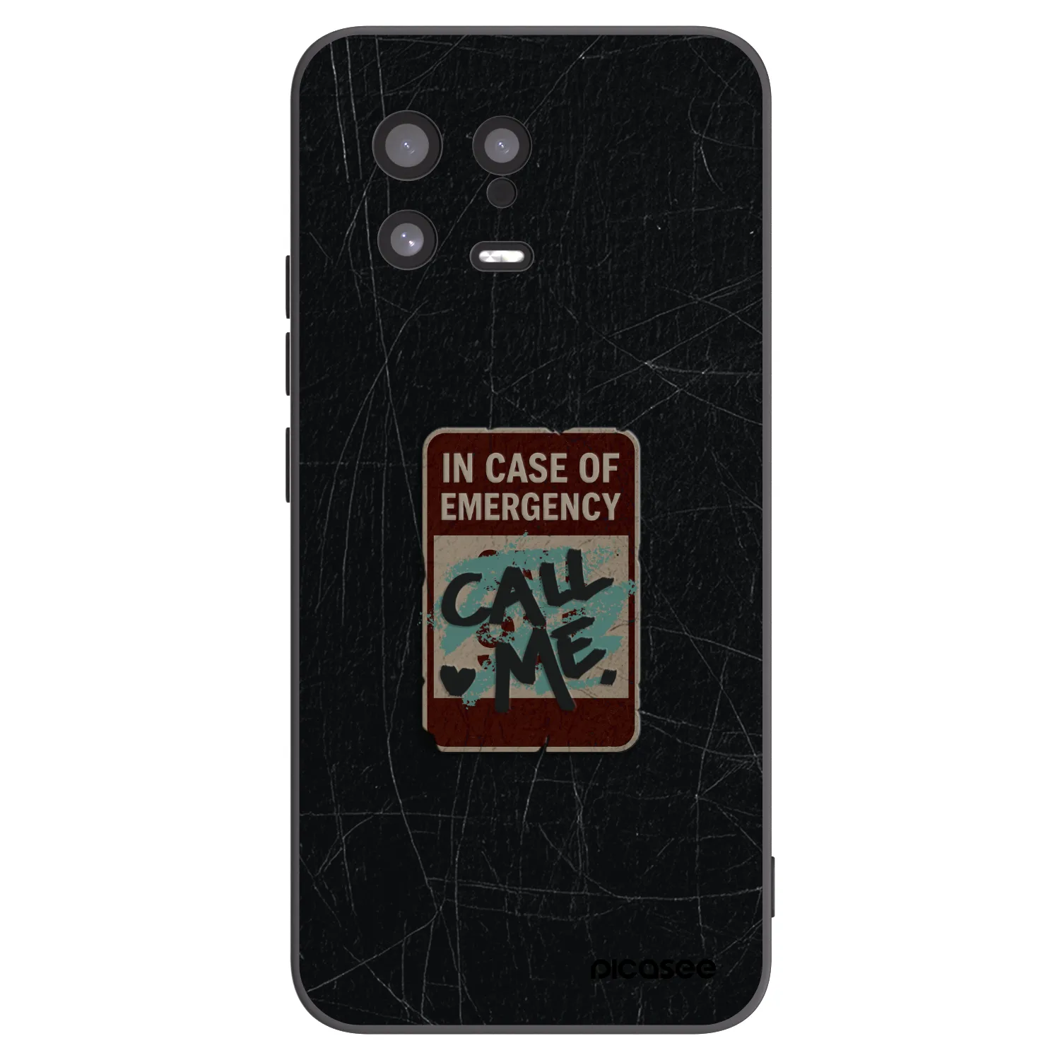 Picasee fekete szilikon tok az alábbi mobiltelefonokra Xiaomi 13 - EMERGENCY