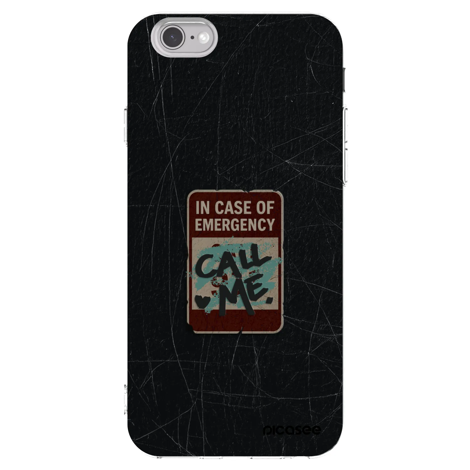 Picasee átlátszó szilikon tok az alábbi mobiltelefonokra Apple iPhone 6/6S - EMERGENCY