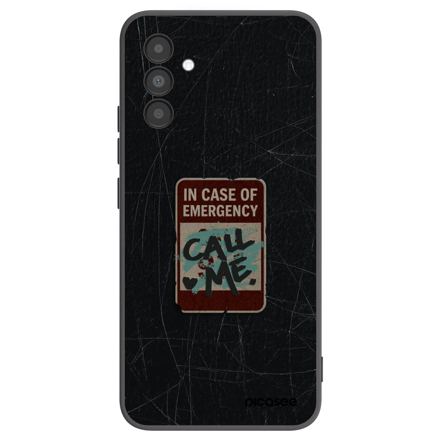 Picasee fekete szilikon tok az alábbi mobiltelefonokra Samsung Galaxy A04s A047F - EMERGENCY