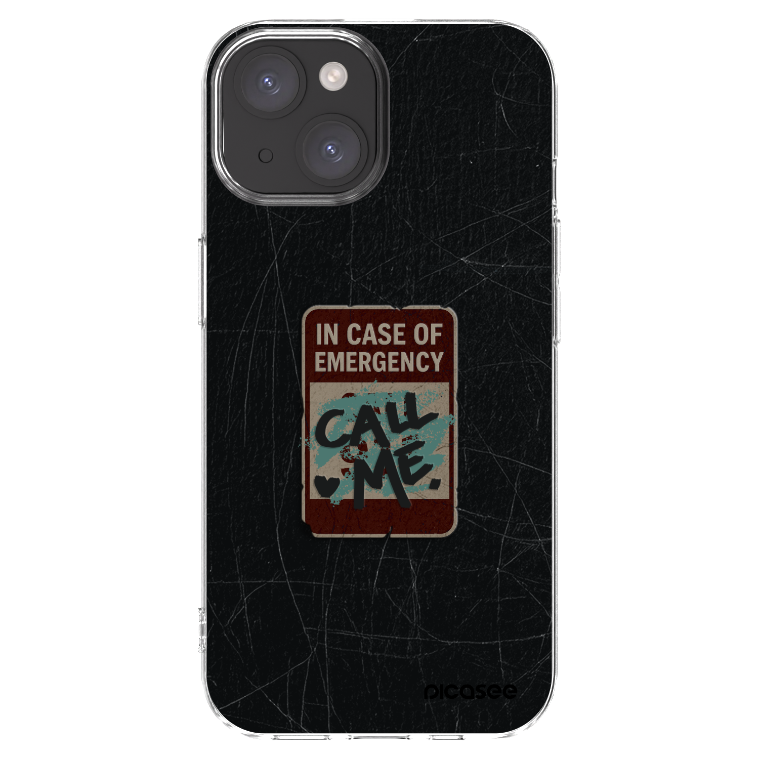 Picasee átlátszó szilikon tok az alábbi mobiltelefonokra Apple iPhone 15 - EMERGENCY