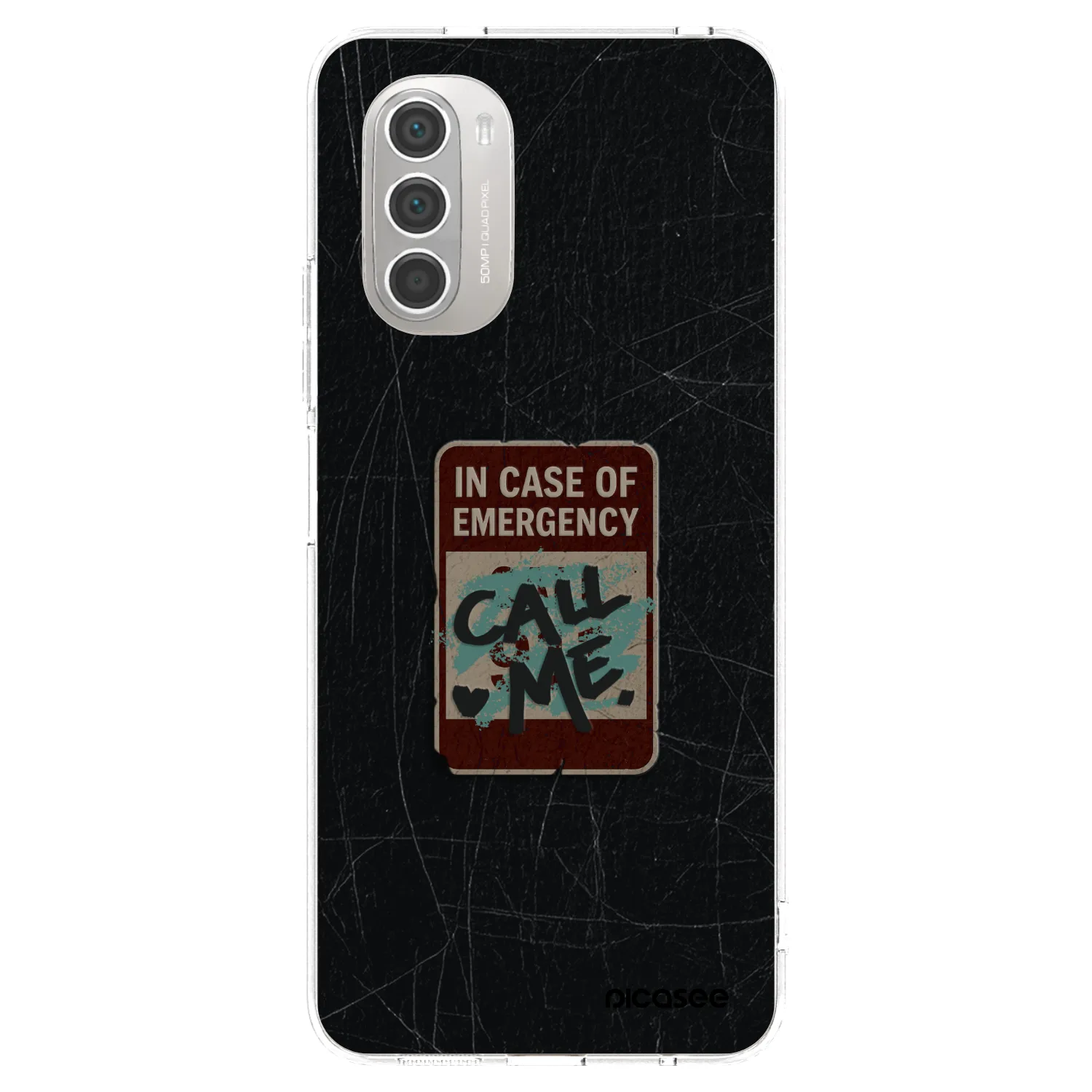 Picasee átlátszó szilikon tok az alábbi mobiltelefonokra Motorola Moto G51 - EMERGENCY